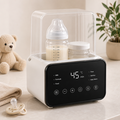 Naiev™ Smart Baby Bottle Warmer | 6-in-1 Digital Sterilizer & Milk Warme